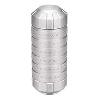 Festnight Mini Cryptex Code Lock CNC Processing Valentine's Day Delicate Interesting Romantic Birthday Gifts Silver