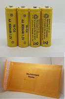 Ntertainment House 100 Piece Set AA NiCd Ni-Cd 800mAh 1.2V Rechargeable Battery for Solar Lights