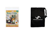 Darice DIY Crafts Supplies Gift Wrapping Bags Basket Shrink Yellow 30 x 30 inches (6 Pack) 5304 06 Bundle with 1 Artsiga Crafts Small Bag