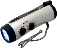 Kaito KA404 Emergency Hand Crank Dynamo 5-LED Flashlight with AM/FM Radio