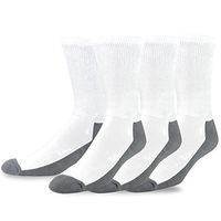 TeeHee Viscose from Bamboo Diabetic Crew Socks 3-Pack (9-11, BTTM Grey)