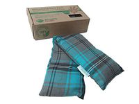Amazing Health 48 cm Long Turquoise Tartan Lavender Cotton Wheat Bag