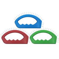 SHD 3 Pack Tile Joint Cleaning Brush Plastic Grout Cleaner for Kitchen, Bathroom Use (Red/Green/Blue)