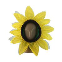 Kids Funny Sunflower Hat Cap Hood Headgear Performance Cosplay Prop Costume Accessories Mask For Child