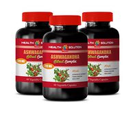 antioxidant Blend Supplement - ASHWAGANDHA Extract Complex 770 MG - eleutherococcus senticosus Extract - 3 Bottles 180 Vegetable Capsules
