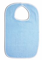 Essential Medical Supply Terrycloth Bib, Blue, 18 Inch X 30 Inch