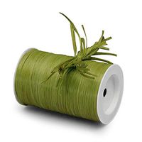 Olive Matte Raffia Ribbon 1/4" X 100 Yards