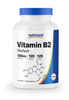 Nutricost Vitamin B2 (Riboflavin) 100mg, 120 Capsules - Gluten Free and Non-GMO