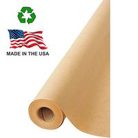 American Made 100% Recycled Brown Kraft Paper Roll 17.75" x 1800" (150 ft), Multipurpose Arts & Crafts, Gift Wrapping, Packing and Shipping, by NY Paper Mill