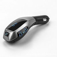 Fabal Car Kit Handsfree Wireless Bluetooth SD MMC USB FM Transmitter Modulator LCD MP3 Player USB Charger (Black)