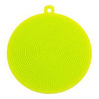 FinancePlan Soft Silicone Sponge Scrubber Fruit Dish Washing Household Cleaning Kitchen Tool
