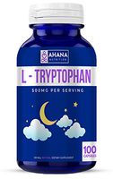 L-Tryptophan 500mg by Ahana Nutrition – Tryptophan Supplement to Help Support Restful Sleep and The Digestive System (100 Capsules)