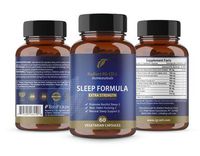 Extra Strength Sleep Formula with Valerian Root, Magnesium, GABA, Passion Flower Extract, Melatonin by Radiant RG-Cell Neutraceuticals - 60 Capsules