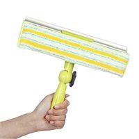 HIZLJJ Telescopic Window Cleaning Kit with Super Squeegee and Aluminum Extension Pole Light Weight Microfiber Glass Washer Retractable Glass Wiper