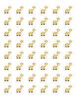 tkcutecandies123 48 Baby Giraffe Envelope Seals Labels Stickers 1.2" Round