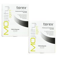 Torex TXFA12 Professional Cold Therapy Flat Pack Black Oversized - 12.5" x 18.5" (2 Pack)