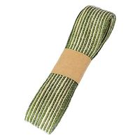 MoGist Christmas Gift Wrap Ribbon Decoration Twine Ribbon Tether for DIY Cake Bouquet Wraps Wedding Party Christmas Decorations (Green)