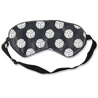 Black and White Volleyball Balls Sleep Eyes Masks Sleeping Blindfold Eye Shade Cover for Travelling, Night Noon Nap, Mediation Or Yoga