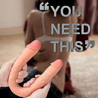 Beginner Ā'ňāl Realistic Massager 16.1 Inch Real- Double Headed Realistic Male Toy for Women Personal Body Relax Massager Stimulating Portable Toy