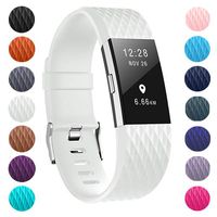 ZEROFIRE Bands Compatible for Fitbit Charge 2, Replacement Adjustable Sport Bands for Charge 2 Heart Rate Fitness Wristbands, Women Men, Small and Large
