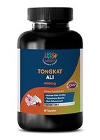 Natural Testosterone Supplements - TONGKAT ALI Extract (400Mg) - Tongkat ali eurycoma longifolia - 1 Bottle 60 Capsules