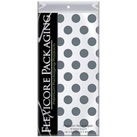Flexicore Packaging | Polka Dot Gift Wrap Tissue Paper | Size: 15 Inch X 20 Inch | Count: 10 Sheets | Color: | DIY Craft, Art, Wrapping, Decorations (Gray, 100 Sheets)