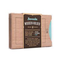 Boveda for Cigars | Wood Boveda Stacked Holder for Humidors | Holds Two (2) Large Boveda (Sold Separately) | Includes Two Mounting Kits