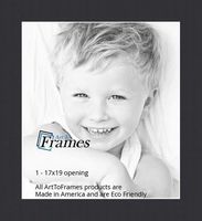 17x19 Smooth Black / Black Custom Mat for Picture Frame with 13x15 opening size (Mat Only, Frame NOT Included)