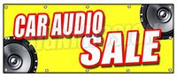 48"x120" CAR Audio Sale Banner Sign mps Speakers Stereo Installation Repair amps