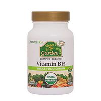 NaturesPlus Source of Life Garden Certified Organic Vitamin B12-1000 mcg methylcobalamin, 60 Vegan Capsules - Whole Food Vitamin B12 Supplement - Energy Boost - Vegetarian, Gluten-Free - 60 Servings