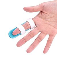 Trigger Finger Splint Brace Support Protector Finger Stabilizer Adjustable Fixing Belt for Finger Straightening Release & Pain Relief(L)