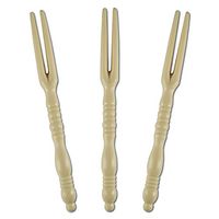 4" Appetizer Forks (Dessert, Cocktails, Sandwiches), Ivory, Set of 24 - Made in USA