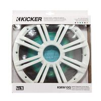 Kicker 43KMW10GLC KMW10G 10-Inch Grille for 43KMW 10 Subwoofer, LED, charcoal,RoHS Compliant