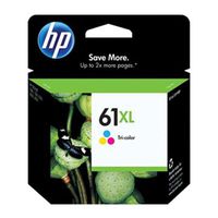 HP #61XL DeskJet 3050 / 3000 / 2050 / 2000 / 1050 / 1000 Tricolor Inkjet Cartridge, Part # CH564WN