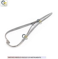 G.S MATHIEU PLIERS - BOYNTON MATHIEU NEEDLE HOLDER 5.5" SMALL MOUTH TIP POINT