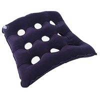 Wheelchairs Seat Cushion 9 Hole Flexible PVC Hip Anti-Decubitus Cushion Office Breathable Inflatable Cushion Pain Relief (b)