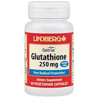 Lindberg L-Glutathione 250 mg, 60 Veg Caps, Reduced Form, Free Radical Protection*