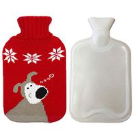 Hot Water Bottle with Cover, Heating Bag Warm Bag Warm Water Bottle with Knit Cover 0.5l Mini Portable Odorless for Kids, Women Body & Bed Warming, Warm Compress, Pain Relief | Hot Water Bag