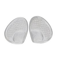HEALLILY 1 Pair Gel Forefoot Pad Metatarsal Pads Ball of Foot Cushions Arch Suport Forefoot Pad for Foot Pain Relief (Transparent)