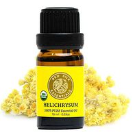 Organic Helichrysum Italicum Essential Oil, 100% Pure Non-GMO USDA Certified Organic - 10ml Undiluted | Anti-Aging, Skin Care, Deeply Healing