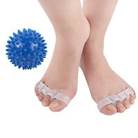 Bunion Corrector Toe Protector Straightener Separator Toe Spreader Against Hammer Toe Crooked Toe with 1 Massage Ball