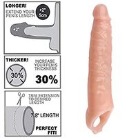 AIWOT-ZDQ Yshy-adsz Extender Girth Enhancer Realistic Sleeve Sheath Large Male Lifelike Wearable Pennis Pennis Sleeves Silicone Toy for Couple (a Good Helper for Men)