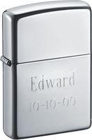 Personalized Zippo Lighters with Two Lines of Free Text Engraving