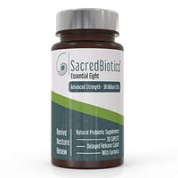Organic Probiotics - SacredBiotics Natural Probiotic Supplement, 30 Billion CFUs, Probiotics for Women, Probiotics for Men, Prebiotic and Turmeric, Optimized for Immune Recovery and Digestive Health