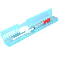 Single Syringe 1 Piece Case - 5 Units (Transparent Blue)