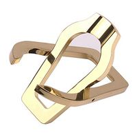 AoLaCo Golden Stainless Steel Portable Pipe Stand Holder,Tobacco Cigar Pipe Stand Rack,Smoking Accessories,1Pc