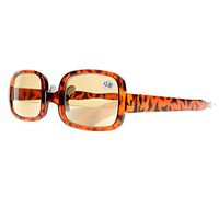Tortoise Stylish Bifocal Tinted Lens UV400 Sun Reading Glasses Acetate +1.0~+4.0 (Tortoise, 1.0)
