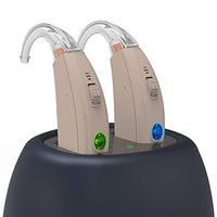 Personal Digital Rechargeable Hearing Aids Amplifier for Adults Seniors, Magnetic Contact Charging Sound Device with Earbuds Voice Enhancer Noise Cancelling 4 Working Programs 1 Pair