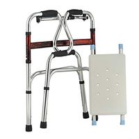 Seat & Roller Bar Covers Walker Old Man Walking Stick Good Helper Disabled Walking Stand Adjustable Exercise Child Walker Folding Easy to Carry (Color : A, Size : 5345cm)