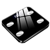 HJKKLL Intelligent Body Fat Scale, High Precision Measurement Bathroom Digital Scale, Smart APP for Fitness Tracking,Black